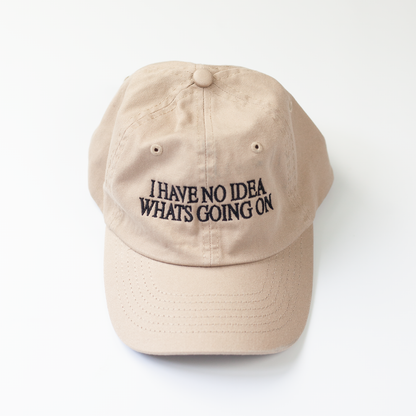 New Yolk 'I Have No Idea Whats Going On' Khaki Kids/Youth Cap