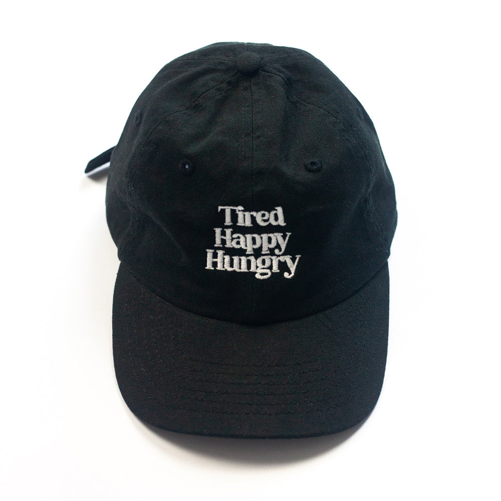 New Yolk 'Tired Happy Hungry' Kids/Youth Cap Black