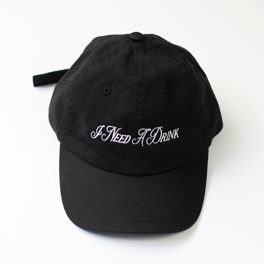 New Yolk 'I Need A Drink' Kids/Youth Cap Black